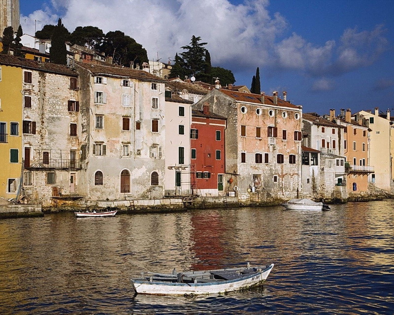 nature, Seaside, Crotia, nautical vessel, architecture, water, 720P, cityscape, Boat, travel, residential district, Croatia, building, Coast, built structure