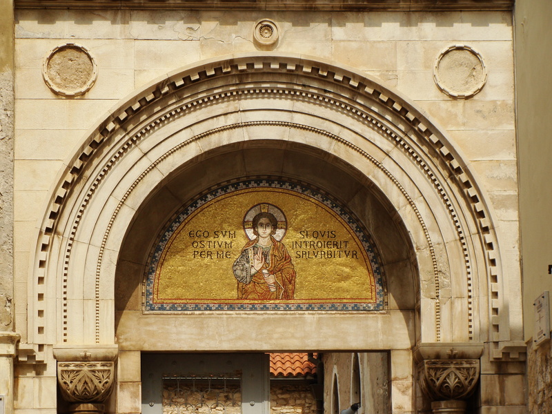 ornate, built structure, human representation, the past, istria, place of worship, angel, mosaic, sculpture, traditional, architecture, 2K, male likeness
