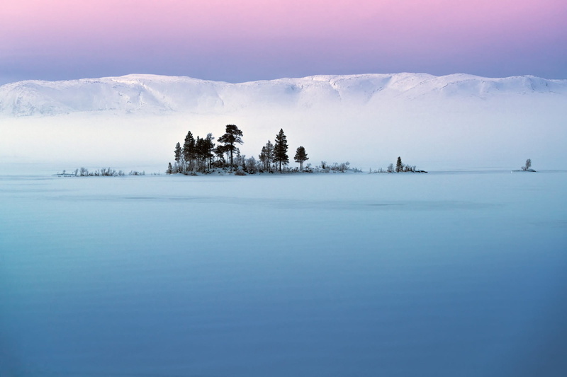 Trees, hills, the sky, snow, 1080P, Adnan Bubalo