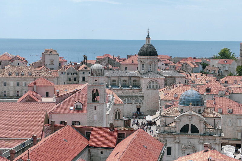 urban, landscape, city, cityscape, croatia, tourism, coastline, blue, architecture, europe, buildings, roof, skyline dubrovnik, house, religion, water