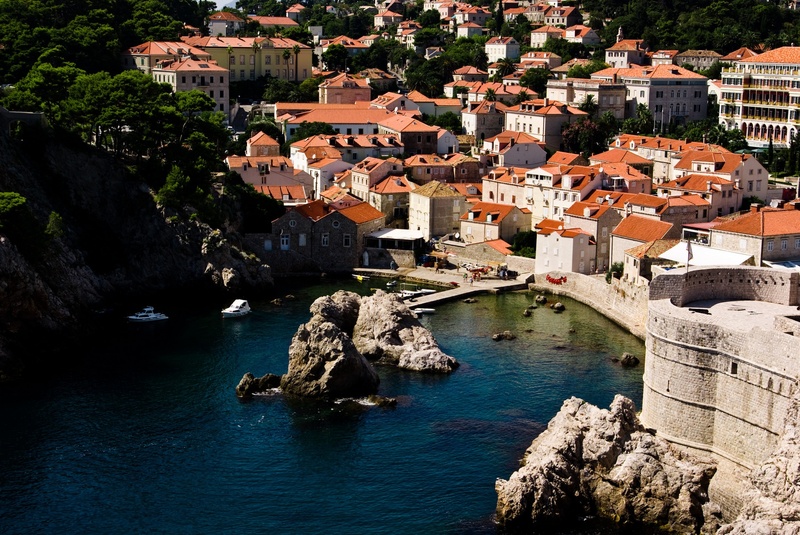 summer, outdoors, travel, 1080P, no people, walls, built structure, roofs, photography, building exterior, europe, adriatic, dalmatia, scenery, relax