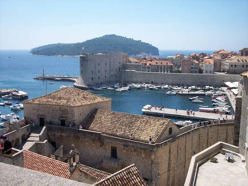 beautiful, architecture, transportation, coast, City, roof tile, Dubrovnik, ships, 4K, travel destinations, forest, sky, city, day, nature, building, harbor