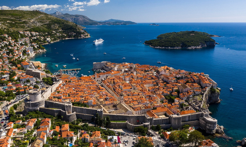 Dubrovnik, panorama, 1080P, island, sea, home, The Adriatic sea, Adriatic Sea, wall, Croatia