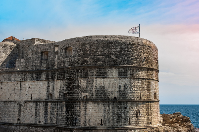 brick, travel destinations, boats, croatia, fort, ships, postcard, cloud - sky, no people, travel, outdoors, dubrovnik, history, the past, architecture