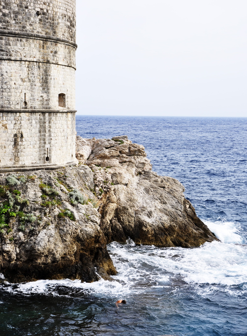 beauty in nature, walls, sky, rocks, day, built structure, clear sky, 4K, got, rock formation, sea, nature, horizon over water, croatia, game of thrones