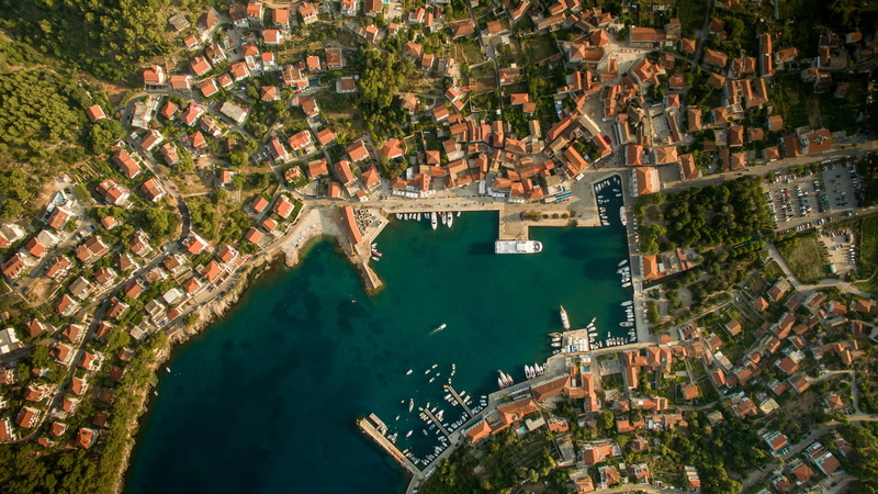 bay, sea, island, 4K, day, aerial view, earth view, photography, high angle view, travel destinations, tree, canal, townscape, architecture, landscape