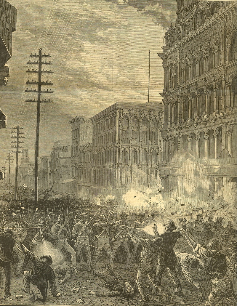 time, people, damaged, photos, city, nature, railroad strikers, travel destinations, maryland, baltimore, built structure, building, fighting, old, public domain