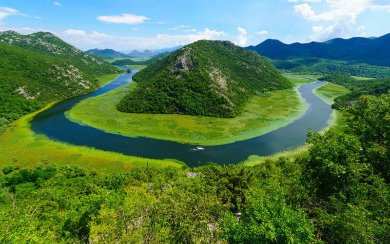 montenegro, hd, landscape, vicinity, crnojevica, lake, 2K, rijeka, skadar