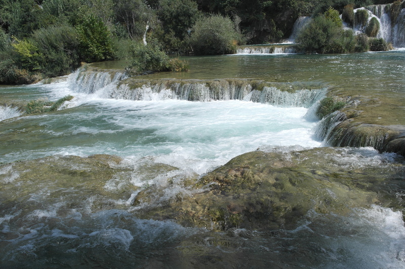river, land, nature krka, scenics, freshness, tranquility, motion, Nature, fall, Croatia, rapid, Waterfall, scenics - nature, reflection, forest, flowing Water