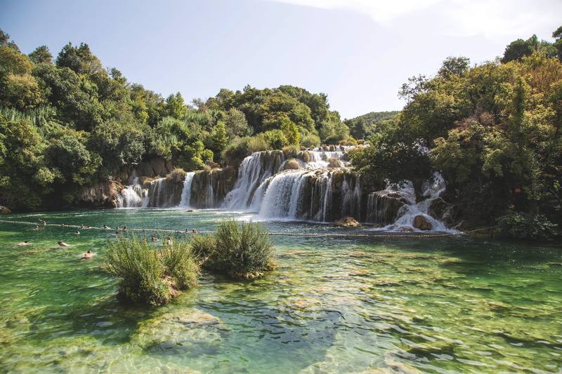 landscape, nature, beauty in nature, scenic, flowing water, river, croatia, growth, outdoor, national park, scenics - nature, tree, power in nature, water park
