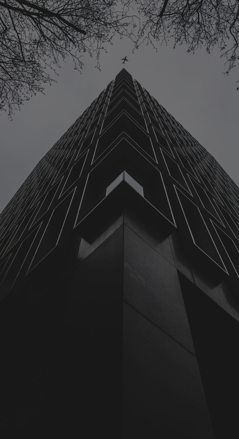 dark, worms eye view, 1080P, urban, skyscraper