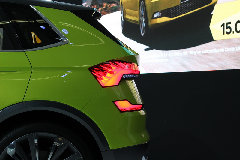 public transportation, stationary, sunlight, travel, design, transportation, auto show zagreb 2018, škoda vision x, outdoors, motor vehicle, 5K, public show