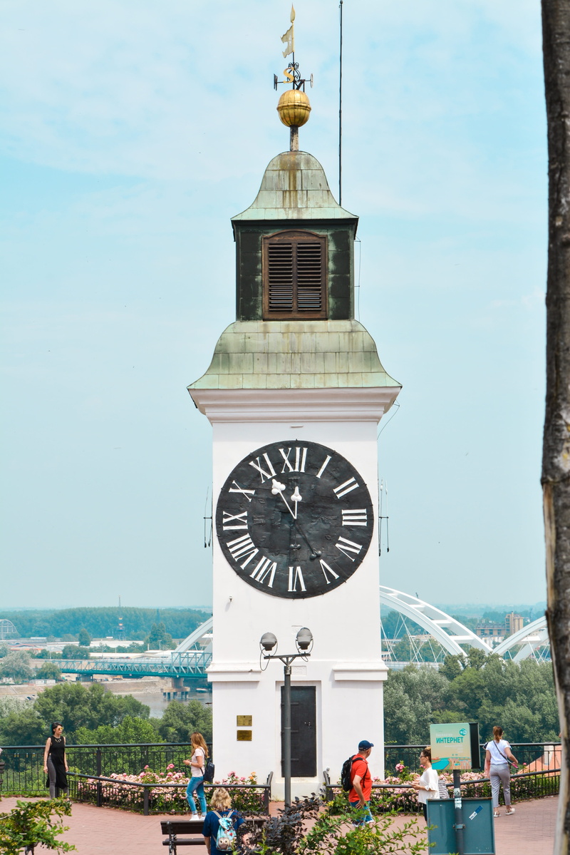 clock tower, tower, novi sad, crowd, water, day, time, petrovaradin fortress, sky, 4K, built structure, serbia, outdoors, building exterior, building