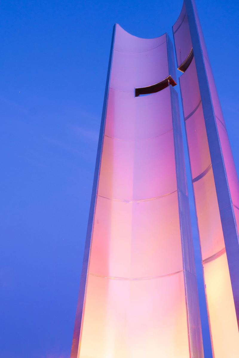 city, slavonia, otok, tall - high, sky, clear sky, modern, 4K, low angle view, sailboat, multi colored, no people, outdoors, pink color, built structure