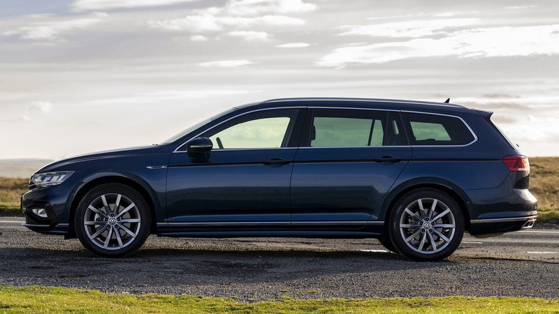 Mid-Size Car, Volkswagen Passat Estate R-Line, Car, Black Car, Volkswagen, 1080P, Station Wagon