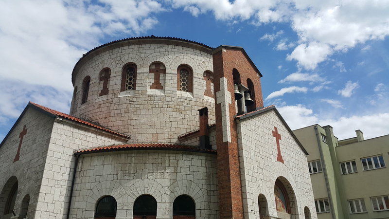 architecture, no people, the past, travel, history, nature, building, 5K, day, bosnia, low angle view, sky, cloud - sky, building exterior, orthodox, outdoors