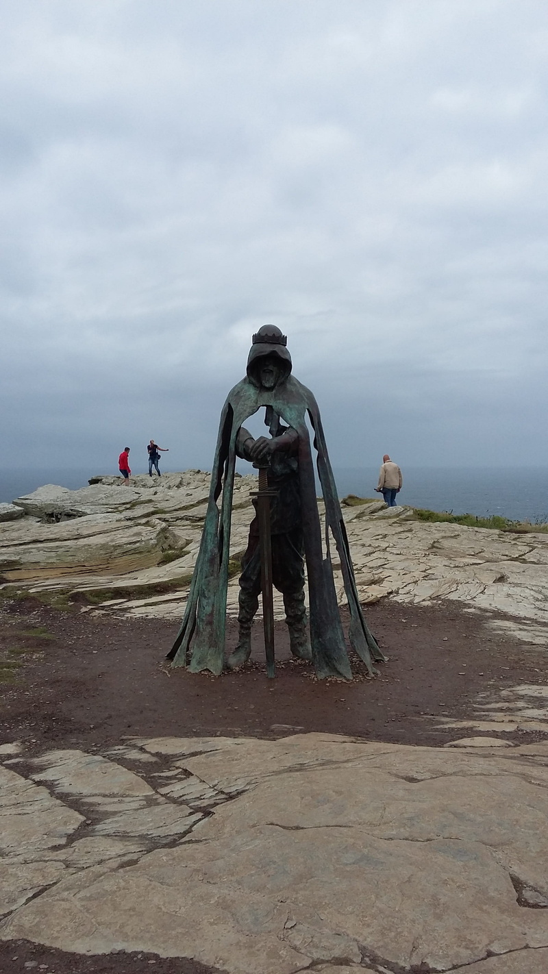 day, sky, land, beach, people, cornwall, lifestyles, water, horizon over water, men, horizon, 2K, art and craft, outdoors, beauty in nature, tintagel