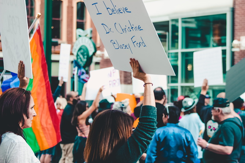 protest, women, message, action, street, crowd, 2K, banner - sign, men, demonstration, rally, signs, real people, western script, lifestyles, text, people