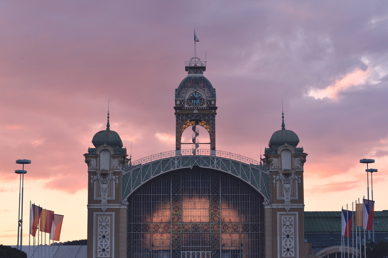 travel destinations, cloud - sky, built structure, tower, historic, tourism, 5K, train station, sky, travel, window, exterior, front, no people, main station