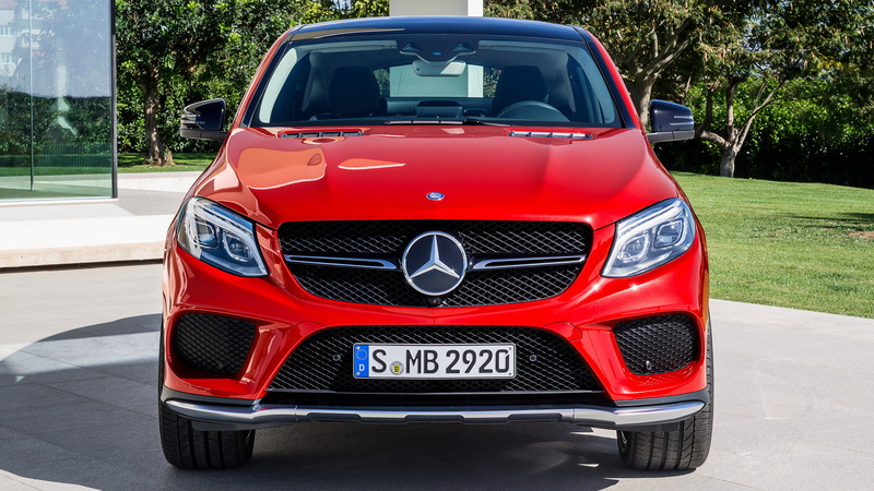 mercedes benz gle, benz, coupe, gle, car, front view, front, red, 1080P, 2015, mercedes, view, red car