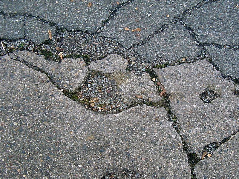 city, concrete, street, full frame, cracked, 1080P, sign, no people, Asphalt, backgrounds, Damage, rough, paving stone, pattern, directly above, footpath