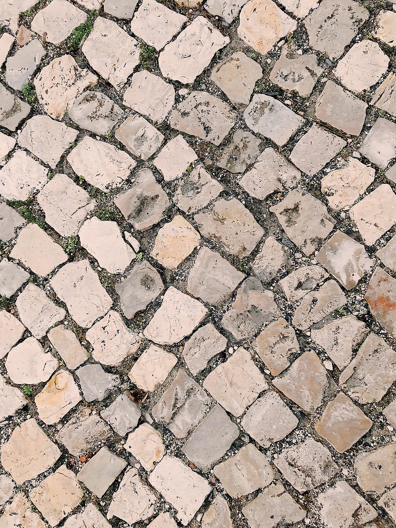 ground, stone, high angle view, cobblestone, no people, shape, gray, texture, textured, footpath, repetition, backgrounds, design, 4K, pavement, pattern