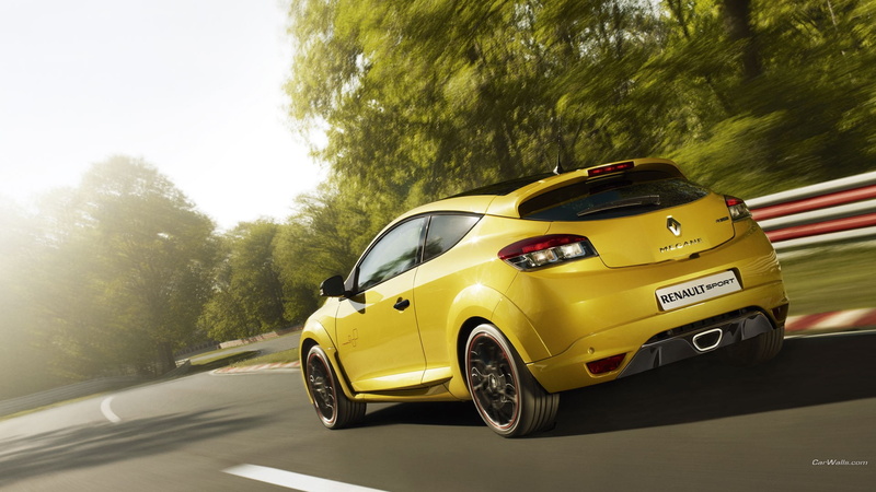 1080P, car, Renault Megane RS, yellow cars