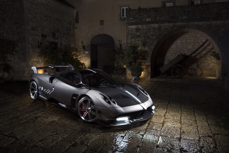 ultra-light super car, 4K, silver, Pagani Huayra BC, sport car, Geneva Auto Show 2016