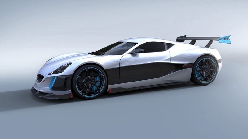 gray, black, coupe, ultra-light super car, sport car, 4K, Rimac Concept S, silver, spoiler, Geneva Auto Show 2016