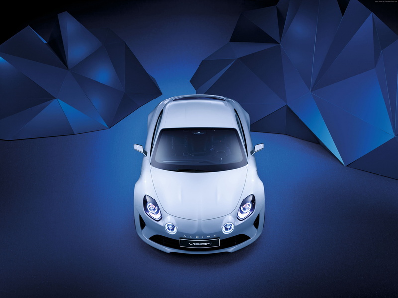 Renault Alpine Vision, Geneva Auto Show 2016, white, 4K, sport car