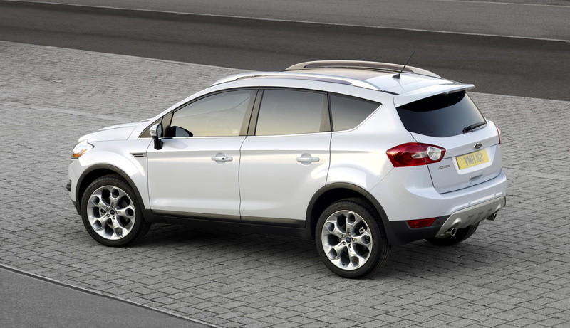 city, sports car, land vehicle, wheel, white color, street, high angle view, travel, choice, no people, Ford Kuga, motor vehicle, day, retro styled, mode of transportation