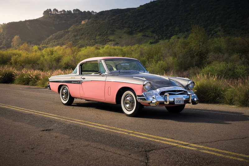 4K, classic, 1955, President State, Studebaker, Speedster