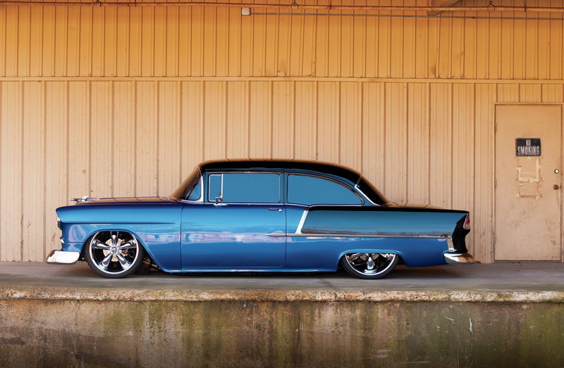 street, hot, streetrod, 210, usa, door, hotrod, sedan, two, 1955, 1080P, chevrolet, rod
