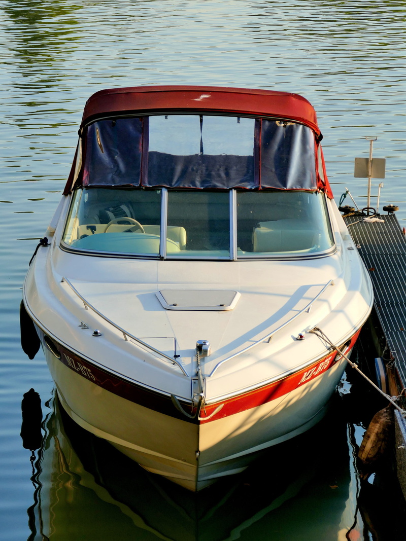 moored, waterfront, outdoors, port, sailing, day, high angle view, nature, no people, powerboat, reflection, lake, transportation, mode of transportation