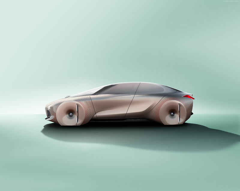 future cars, luxury cars, BMW Vision Next 100, 2K