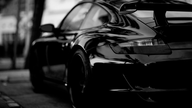 street, stationary, black, no people, transportation, wheel, luxury, motor vehicle, vehicle, tire, day, Porsche, reflection, city, close-up, car, headlight