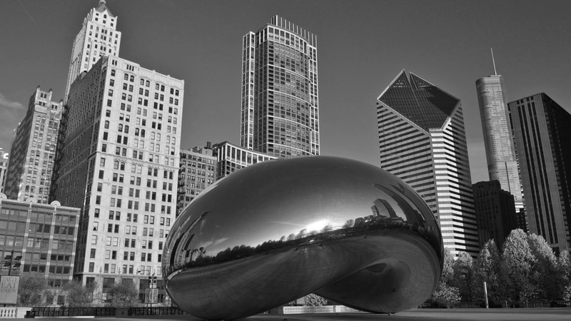 720P, cloud, building, digital composite, skyscraper, no people, office, built structure, tall - high, sphere, day, building exterior, Chicago, sky, city
