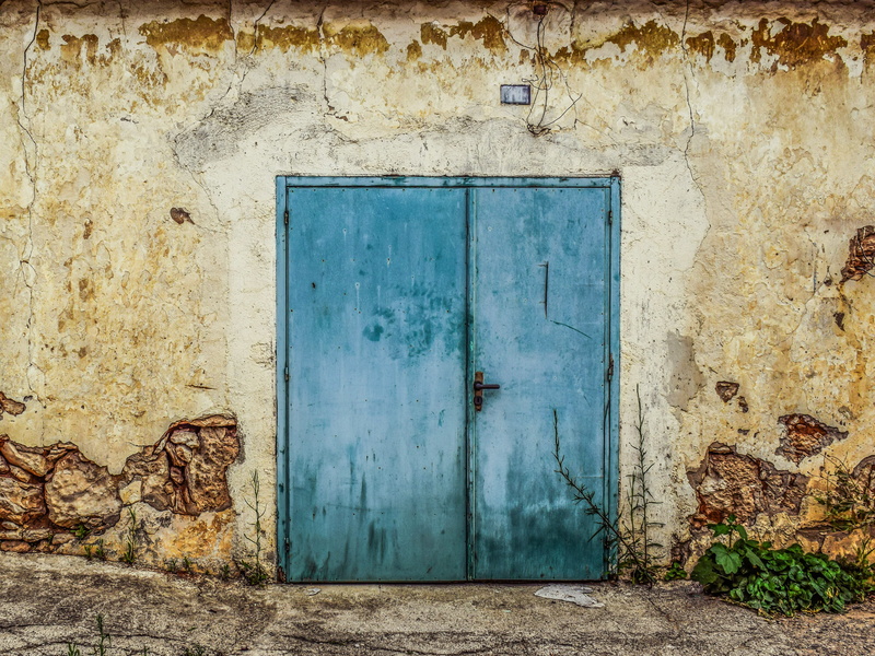 no people, deterioration, Entrance, aged, cyprus, weathered, Door, closed, Old, Wall, wall - building feature, paralimni, house, grunge, Storehouse, building exterior