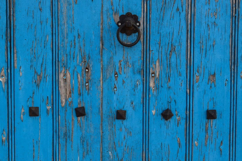 pattern, old, textured, home, handle, door, decoration, blue, full frame, 4K, exterior, town, backgrounds, protection, wooden, architecture, aged, closed