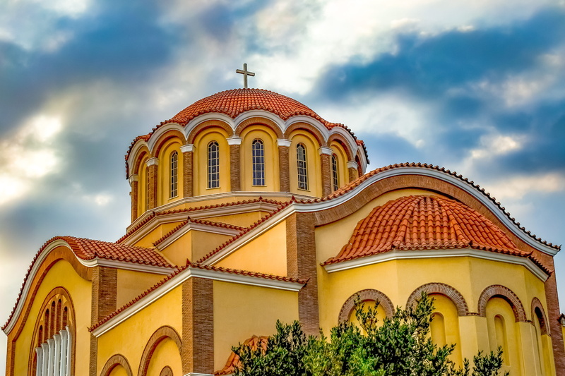 5K, no people, religion, travel, ornate, place of worship, built structure, tourism, spirituality, cyprus, day, christianity, ayios dimitrios, nature