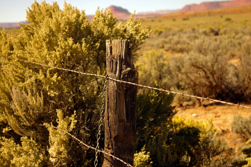 obstacle, sky, barbwire, fencing, rope, outdoors, utah, barbed, tranquil scene, land, wire, grand staircase escalante boundary, barrier, monument, 2K