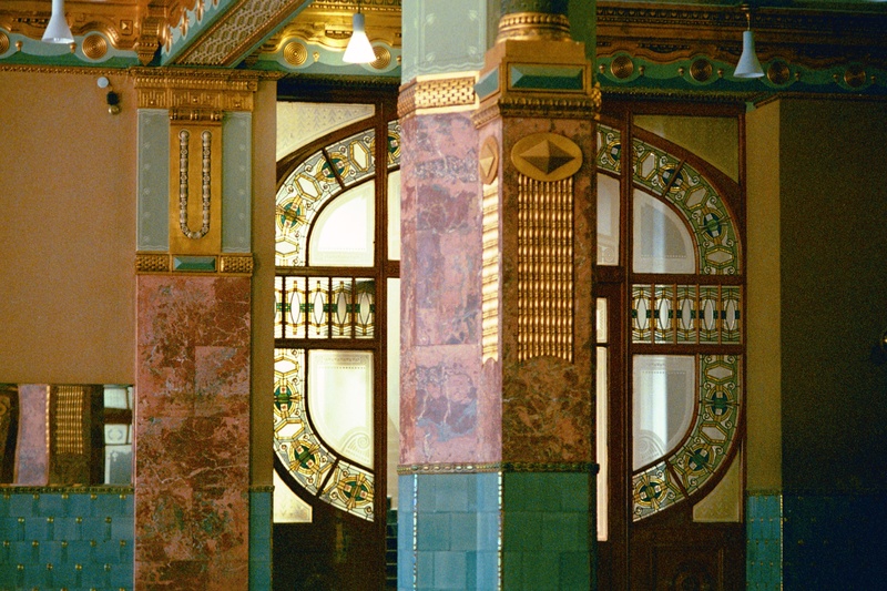 architecture, travel destinations, window, design, built structure, school of music, history, electric lamp, pattern, 2K, budapest, arch, art nouveau