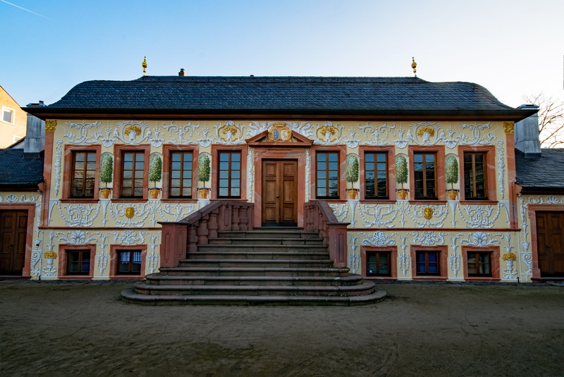 entrance, nature, steps and staircases, day, park, no people, house, sky, prettlacksche gartenhaus, places of interest, 5K, Hesse, prince georgs-garden
