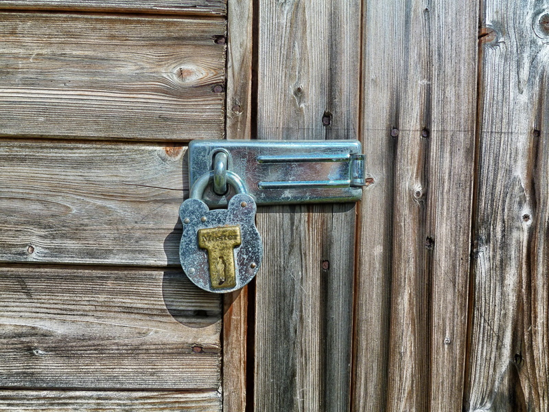 storage, full frame, security, door, entrance, old, wood, deterioration, weathered, safety, backgrounds, no people, locked, day, wood grain, wood - material