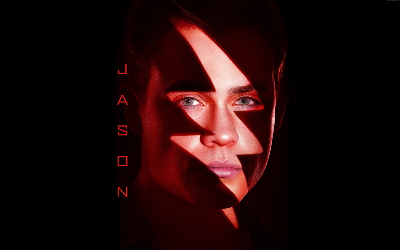 Dacre Montgomery, Power Rangers, superhero, 8K, red, Jason Lee Scott