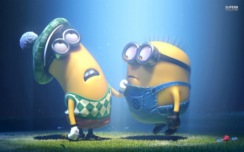 green color, nature, yellow, representation, people, toy, movies, blue, minions, animated movies, grass, water, full length, childhood, sport, 720P, sunlight