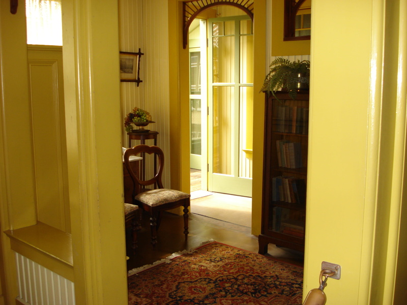 house, entrance, yellow, wealth, 2K, apartment, built structure, tiled floor, indoors, winchester mystery, no people, domestic room, haunted, living room