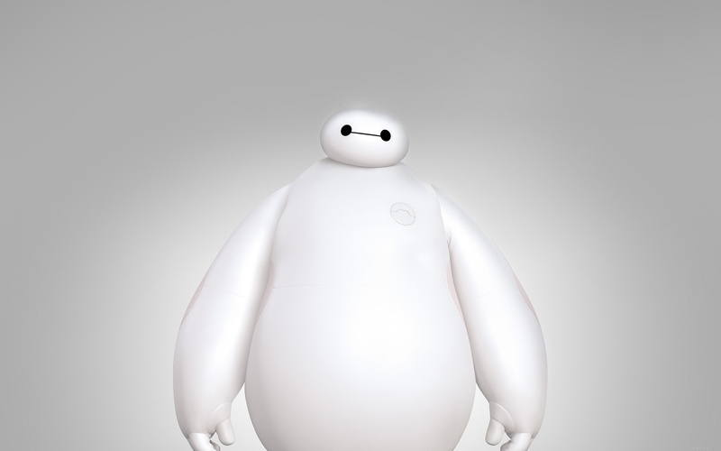 Disney, Baymax (Big Hero 6), Big Hero 6, 2K, Baymax, animated movies, movies