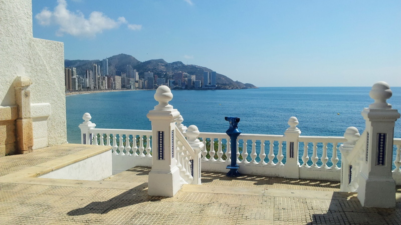 blue, horizon over water, beauty in nature, Holiday, sky, clear sky, architectural column, water, scenics - nature, ocean, Spain, tranquility, nature, View