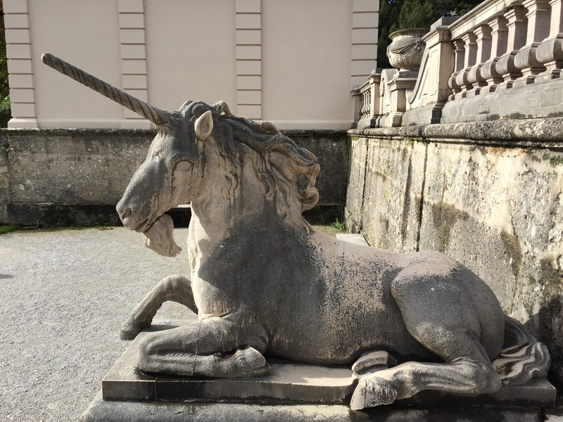 2K, Unicorn, nature, built structure, mammal, daytime, architecture, gray, representation, building exterior, animal representation, outdoors, sculpture